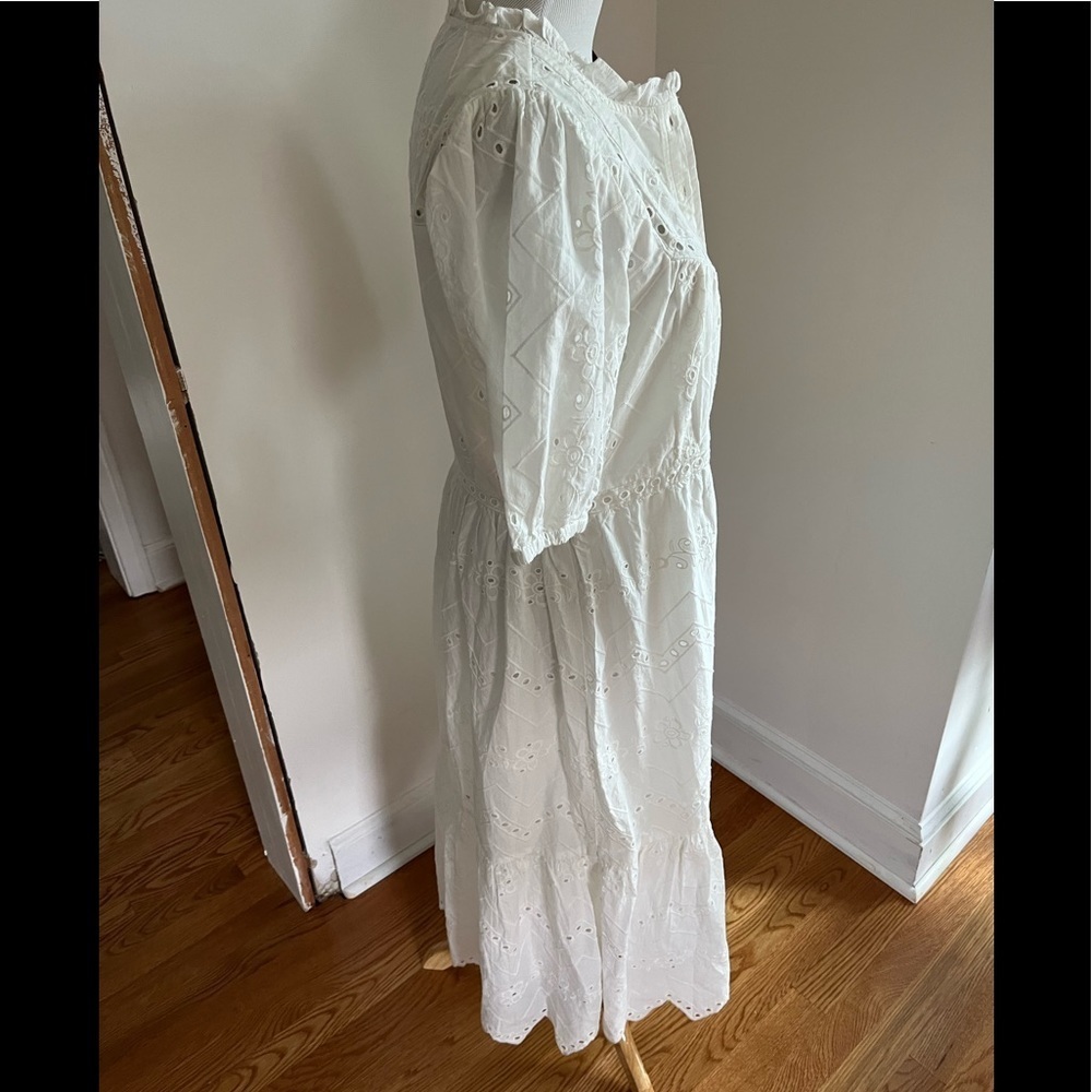NWT Anthropologie Cymbeline Eyelet Maxi Dress Medium. - Picture 6 of 16